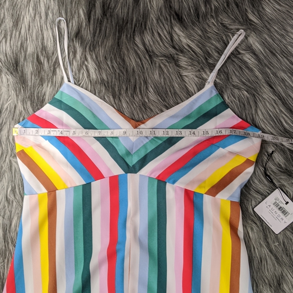 ๐SOLD๐๐NWT Laundry by Shelli Segal colorful striped maxi - Picture 7 of 8